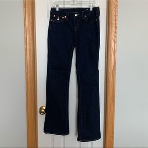 True Religion Becky Boot Cut Jeans Dark Wash Size 30